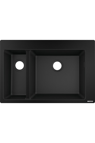 Hansgrohe S51 S510-F635 Ankastre Eviye 180 / 450 Grafıt Siyah 4331