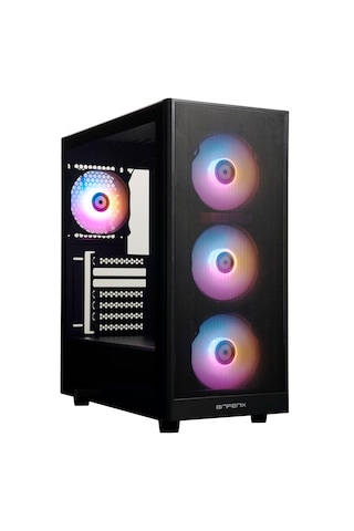 Bitfenix Grafi Black 4x120mm Frgb Fan Mesh Temperli Cam Usb 3.0 Mid Tower Atx Gaming Kasa Bfc-grm-kkgsk-4f