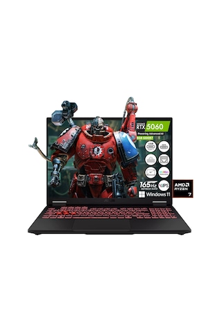Asus Tuf Gaming A16 FA608UM-RV069W-FPS1 R7 260 16 GB 512 GB SSD RTX5060 16" Wuxga W11 Dizüstü Bilgisayar