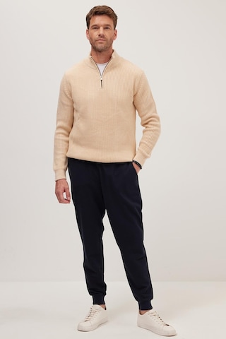 Tudors Erkek Regular Fit Klasik Kesim Beli Bağcıklı Jogger Cepli Lastikli Paça Lacivert Eşofman Altı-40065 Lacivert
