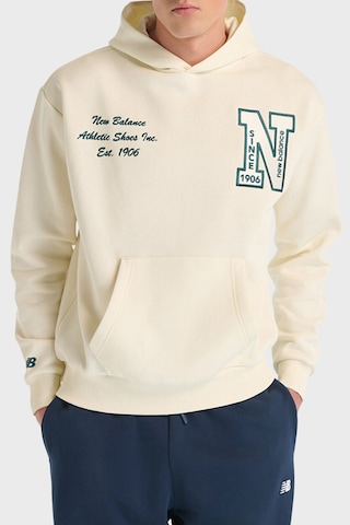 New Balance Unisex Sweat 0unh3534sst Bej Bej