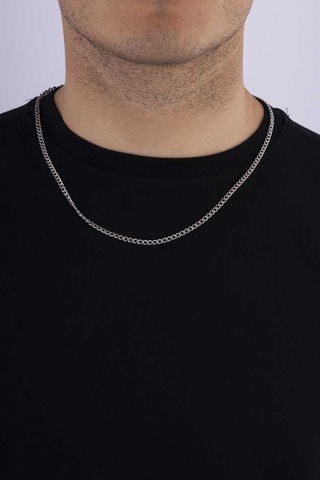 Gümüş Pazarım Klasik Model Standart Kesim Gurmet Erkek Çelik Zincir Çok renkli