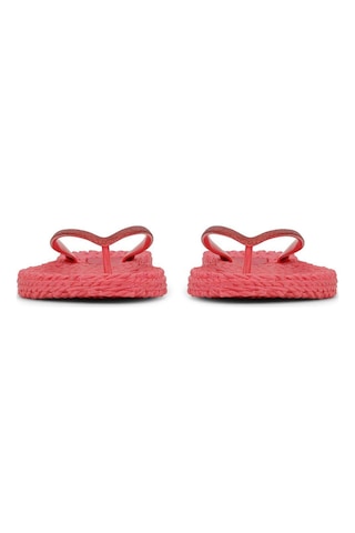Ilse Jacobsen Raspberry Cheerful01 - Pembe Simli Parmak Arası Terlik-8004 Pembe