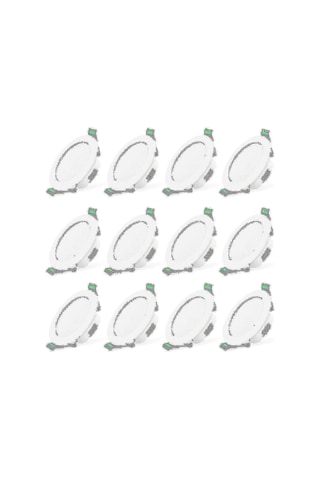 12 Adet 7w Beyaz Led Gömme Tavan Aydınlatması İnce Işık-perfet Diğer
