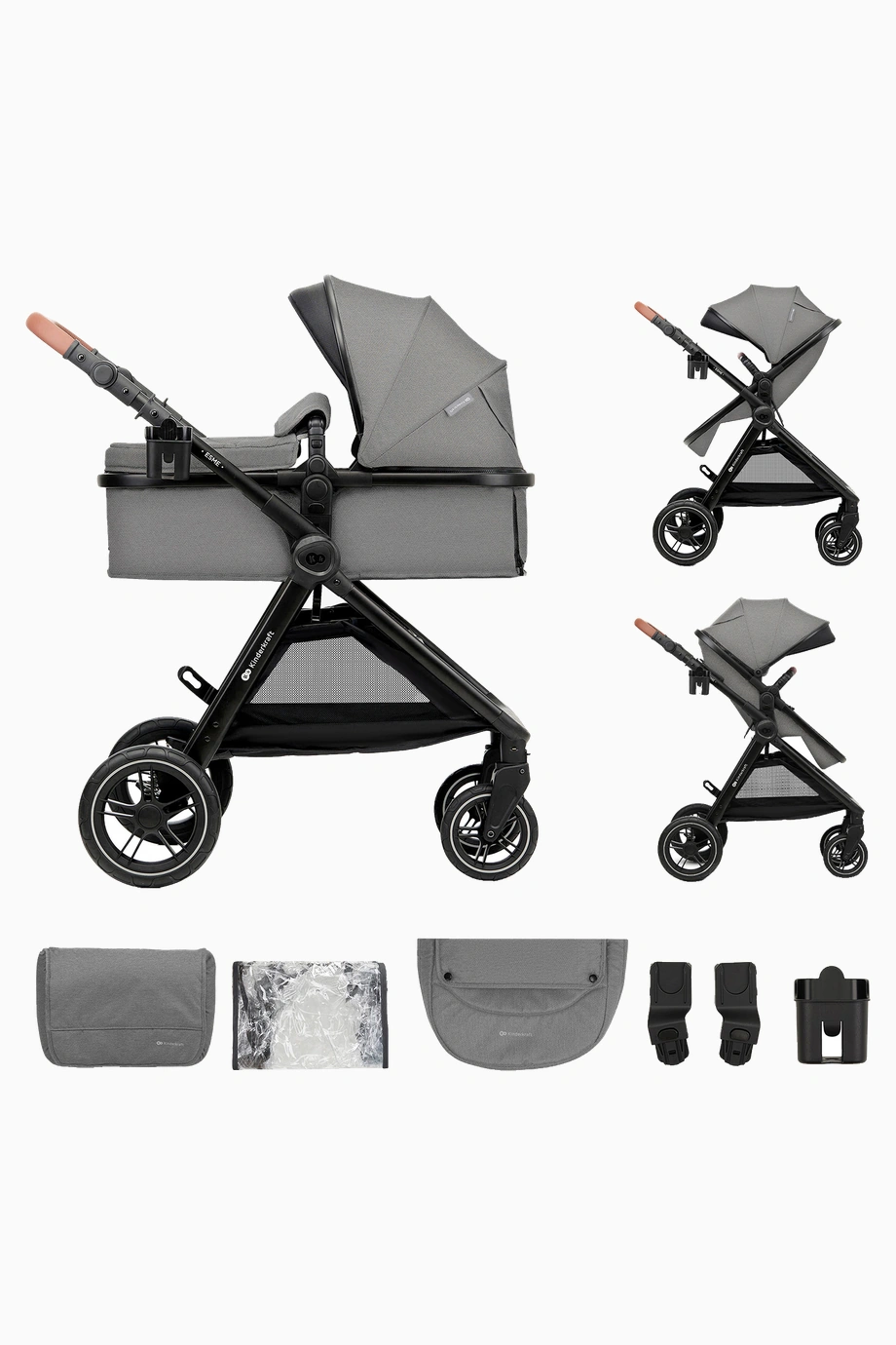 Kinderkraft Esme 2 in 1 Bebek Arabası Dönüşebilir Sistem