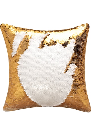 Teltree Şık Ve Lüks Altın Renkli Yıldız Desenli Yastık Kılıfı - 45x45cm Altın