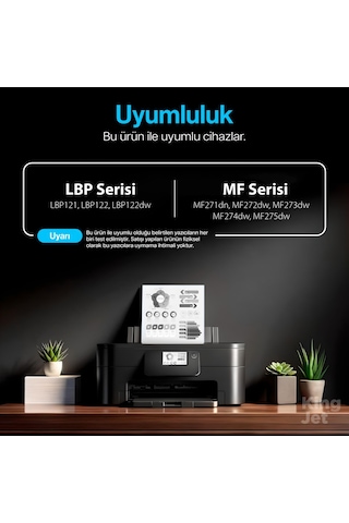 Kingjet Canon Uyumlu Mf273dw Standart Kapasiteli Toner Çipli 071 / Crg-071