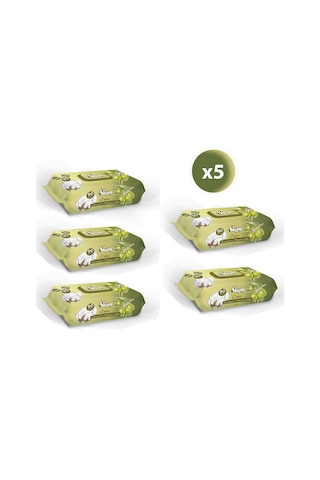 Sleepy Doğal Zeytinyağlı Islak Bebek Havlusu 5 X 90'Lı Sleepy Doğal Zeytinyağlı Islak Bebek Havlusu 5 X 90'Lı