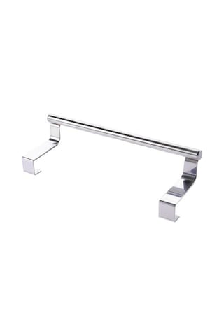 Lüx Görünümlü Dolap Kapağı Paslanmaz Metal Havlu Askılığı 33 Cm Siyah