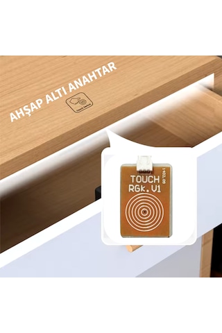 Ahşap Arkası Dokunmatik Sensör (220V ŞERİT LED BAĞLANTILI)