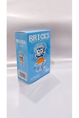 Twins Stars Bricks Squidward Figür 3d Yapboz Puzzle Yapı Taşları Bricks Karakter Figürü