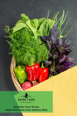 Balmumlu Doğal Gıda Saklama Bezi Başlangıç Set - Beeswax Food Wra Çok Renkli
