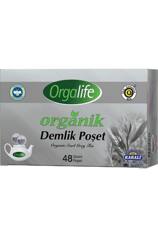 Orgalife Organik Siyah Early Grey Demlik Poşet Çay 48 x 3 G