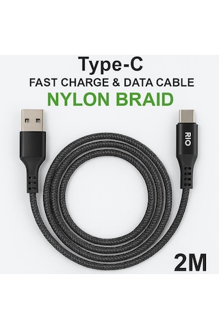 Riotech 3.0a Type-c Kablo 2m