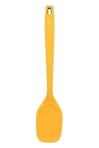 Lurch - Platin Silikon Servis Kaşığı 33,5 Cm Sarı - Yanmaz, Yapışmaz, Bükülmez, Çizmez, Tat Ve Koku Bırakmaz - 240054
