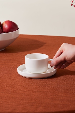 Karaca Stream Basic Line Çay Fincanı ve Tabağı 220 ml