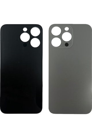Teknonet Apple Uyumlu iPhone 15 Pro Max Geniş Kamera Camlı Batarya Kapağı - Beyaz Beyaz