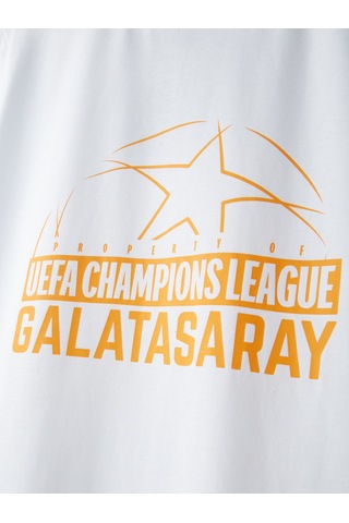 Gsstore Galatasaray Ucl Erkek T-shirt E252219 Beyaz