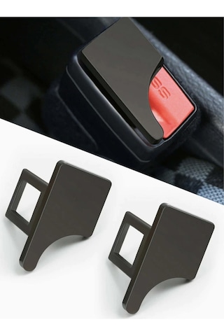 Tüm Araçlara Uygun Emniyet Kemer Toka Aparatı Siyah Plastik 2 Ade