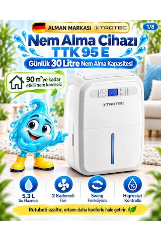 Trotec TTK 95 E Nem Alıcı 30 L/ 90 m²