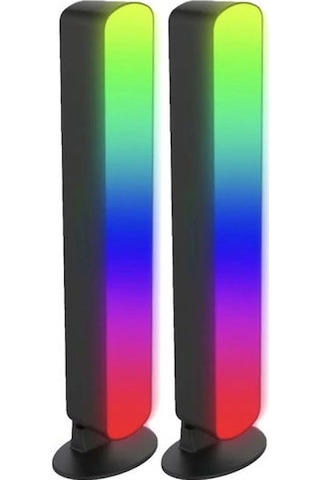 Petrix 232256 Rgb 2'li Gaming Led Işık Barı Kumandalı - Renkli Renkli