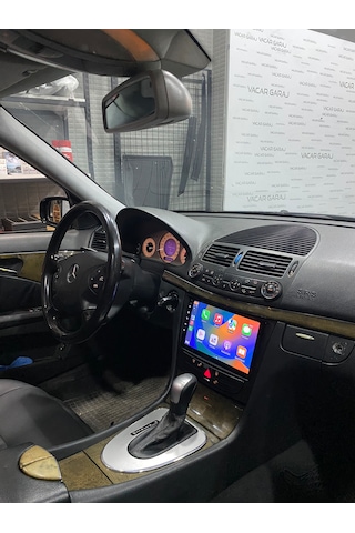 Mercedes W211 2002-09 9" Uyumlu Androıd Multimedya Gerçek 2/32 Kablosuz Carplay Geri Görüş Kameralı 9"