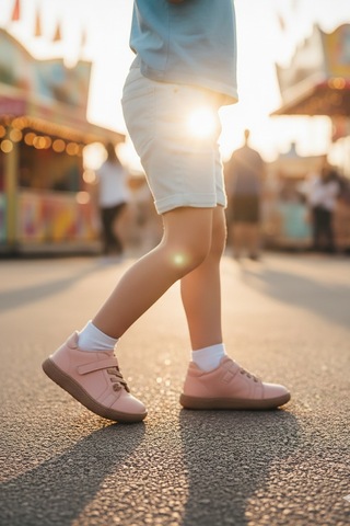 Kiko Kids Arad Deri Günlük Kız Çocuk Spor Ayakkabı Pudra