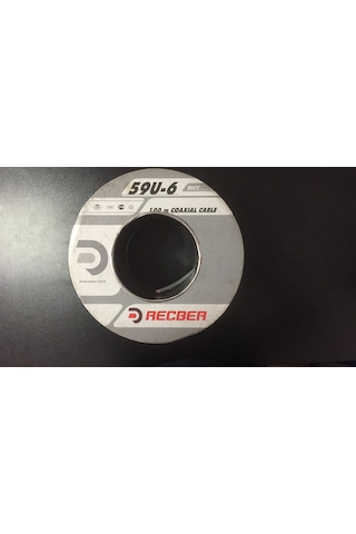 Reçber Rg 59 U/6 Phy-pvc Cu/cu Bakır Anten Kablosu 100 Mt 307056