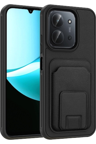 Xiaomi Redmi 15c Kılıf Kartlıklı Tpu Zore Bikart Kapak Siyah
