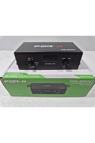 Bass Kontrol - For-x Xq-22rc Universal Amfi Bass Kontrol - Voltaj Göstergeli Bass Ayar Kumandası