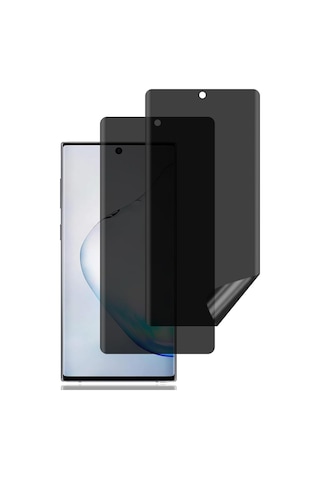 Galaxy Note 10 Privacy Hayalet Ekran Koruyucu 2 Adet - 9h Seramik Cam, Yan Görünme Engelleyici, Tam Kaplama