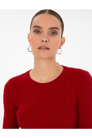 Pierre Cardin Kadın Kırmızı Kazak /triko 50316334-vr030 Kırmızı