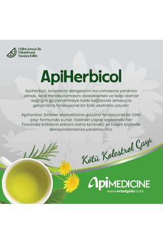 Apimedicine Apiherbicol Fonksiyonel Bitkisel Ekstrakt Çayı 12 Stick 84 G