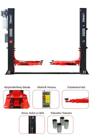5 Ton İki Sütunlu Tam Otomatik Hidrolik Lift Gpl103