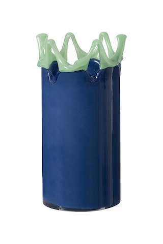 Mudo Home Wavy Blue Vazo 13x13x27 Cm 432699
