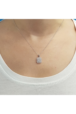 Lova 0.39 Karat Baget Pırlanta Kolye - 2020010