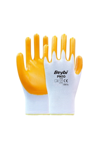 Beybi Pn10 Polyester Örme İş Eldiveni 10 Beden 12 Çift