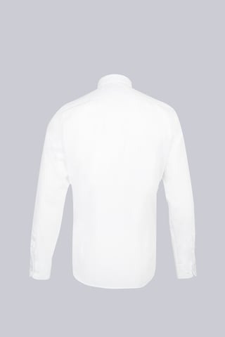 Hatemoğlu Beyaz Slim Fit Düz Slim Yaka Pamuklu Uzun Kollu Spor Gömlek 32873 4111993