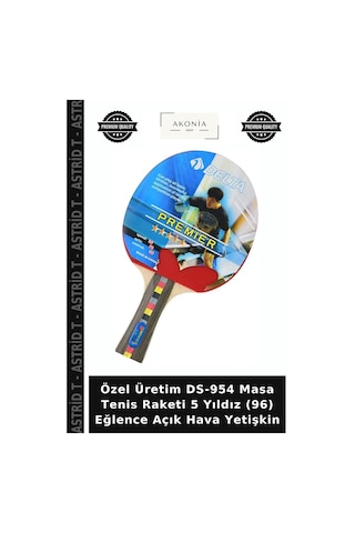 Özel Üretim Ds-954 Masa Tenis Raketi 5 Yıldız 96 Eğlence Açık Hava Yetişkin