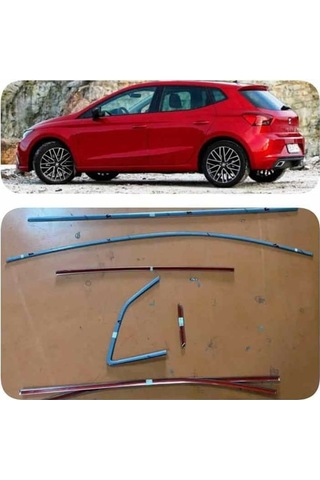 Seat İbiza Krom Cam Çıtası Tam Tur 14 Parça 2017+ Sonrası