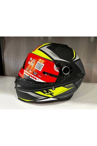 Mt Helmets Mt Revenge 2 S Hatax C3 Motosiklet Kaskı Mat Sarı