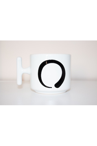 Zen Başı Sonu Birdir Bu Yolun T Kulplu Seramik Beyaz Kupa Bardak Hediyelik Beyaz