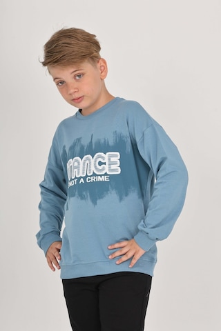 Toontoy Kids Toontoy Erkek Çocuk Stance Baskılı Sweatshirt Mavi