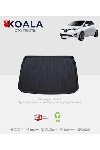 Renault Zoe 2013 Ve Sonrası 3d Bagaj Havuzu