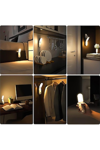 Ayt Powermaster Pm-26763 Üç Renkli Sensörlü Masa Üstü Asmalı Gece Lambası Sabit Ve Sensörlü Led Aydınlatma Beyaz