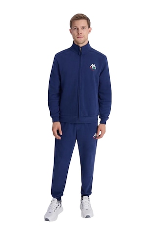 Kappa Authentic İtaly Full Zip Erkek Mavi Comfort Fit Fermuarlı Eşofman Üstü Mavi