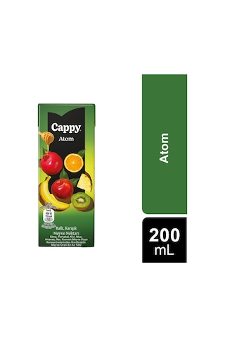 Cappy Atom Ballı Karışık Meyve Nektarı 200 Ml X 27 Adet