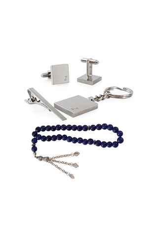 Zekupp Z Harfli Kol Düğmesi. Anahtarlık.  Kravat Tutucu ve Tespih.