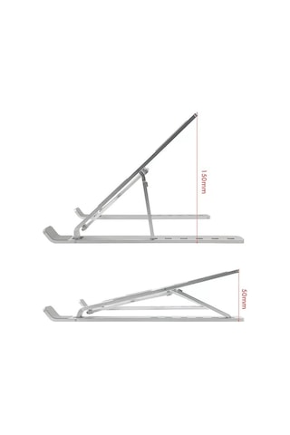 PrimeX ADS-AL05 Alüminyum Ayarlı Laptop Apple Uyumlu MacBook Notebook Yükseltici Tutucu Stand