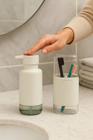 Periboia 2'li Sıvı Sabunluk Ve Diş Fırçalık Seti Diğer